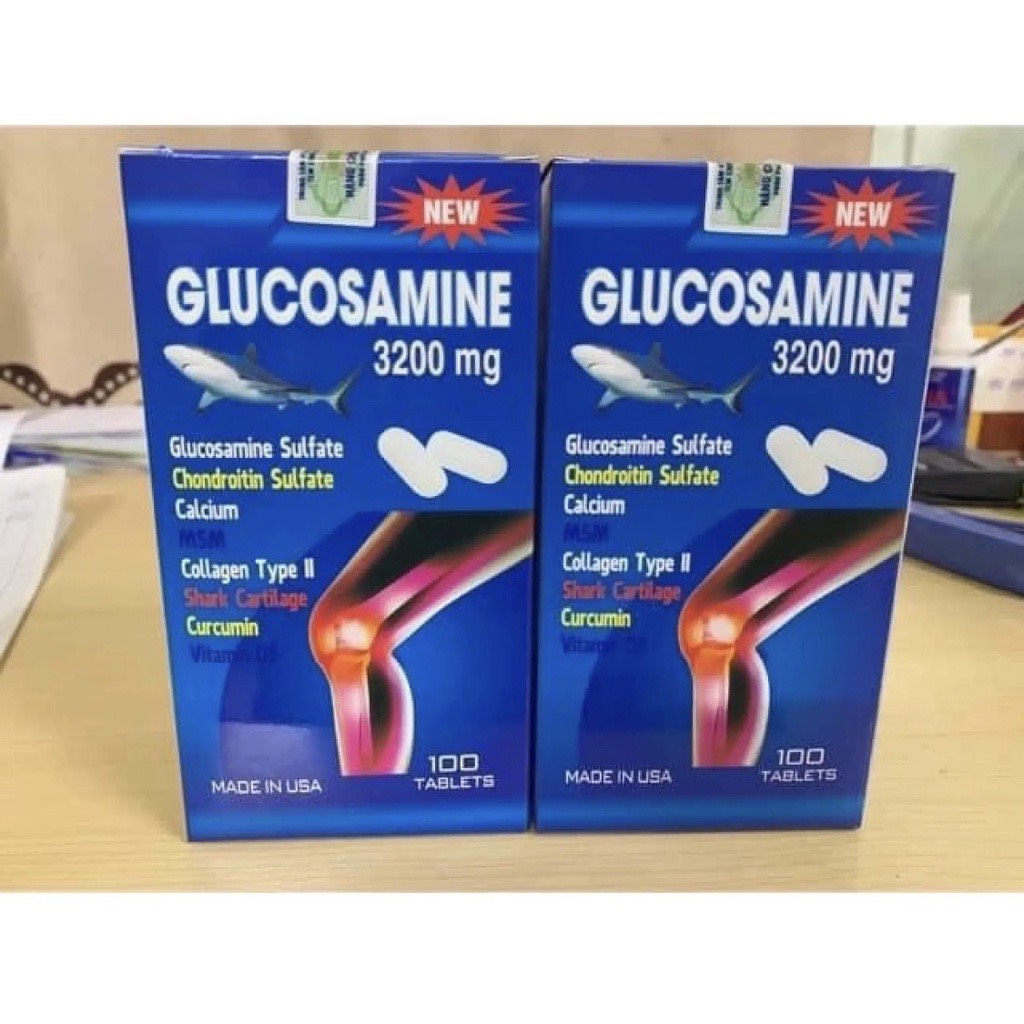 Viên uống hỗ trợ xương khớp glucosamine 3200mg nhập khẩu chính hãng mỹ