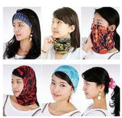 [HCM]Khăn Đa Năng- Khẩu Trang Đa Năng Nhiều Công Dụng - ĐI PHƯỢT