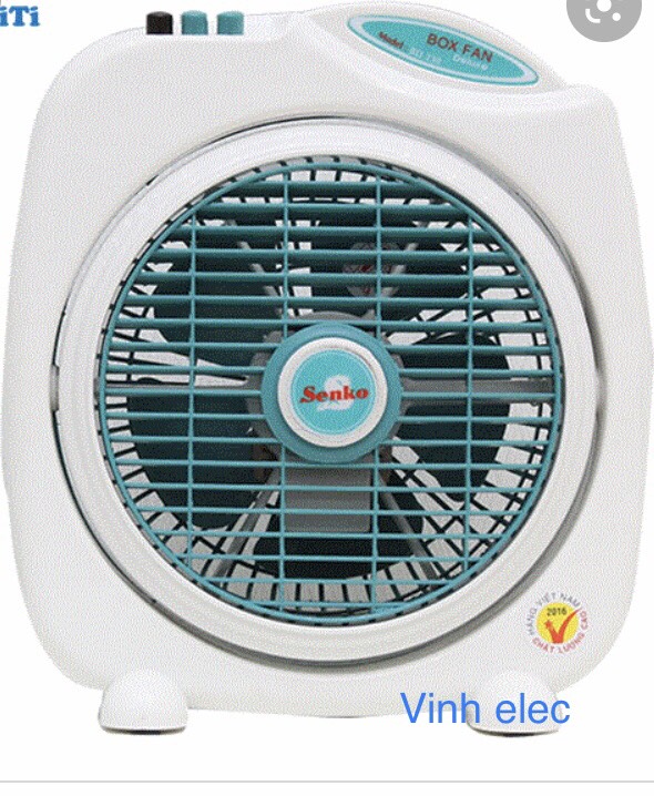 Quạt hộp đảo cỡ nhỏ đảo bàn 2 tốc độ gió senko chính hãng bd230 bảo hành 12 tháng