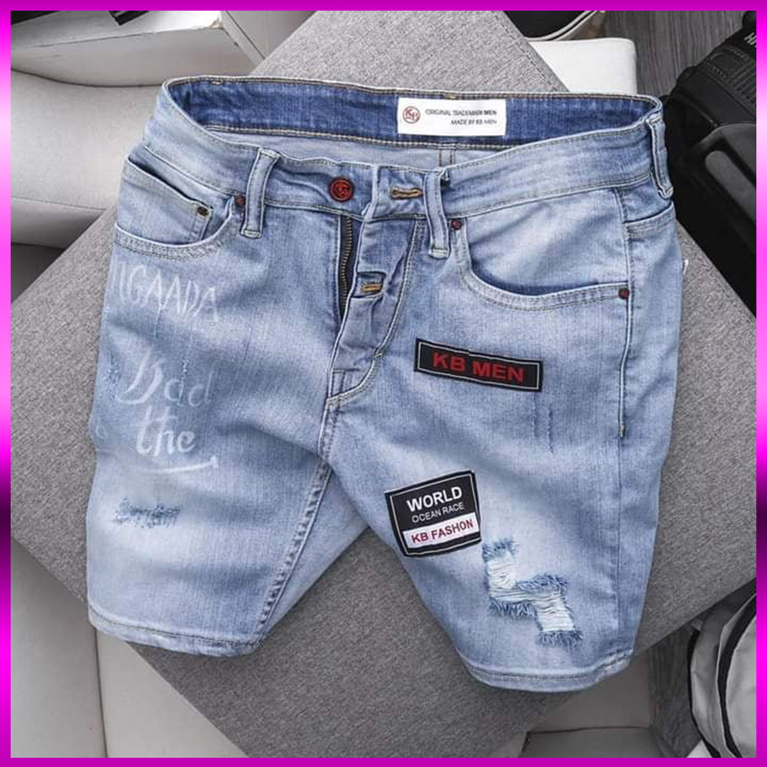 Quần Short Nam Quần Sọt Nam Quần Sort Nam Quần Short Jean Nam Rách Hàn Quốc Quần Short Jean Nam Rách Kiểu Quần Short Jean Nam Vải Jean Co Giãn Thời Trang J2V07