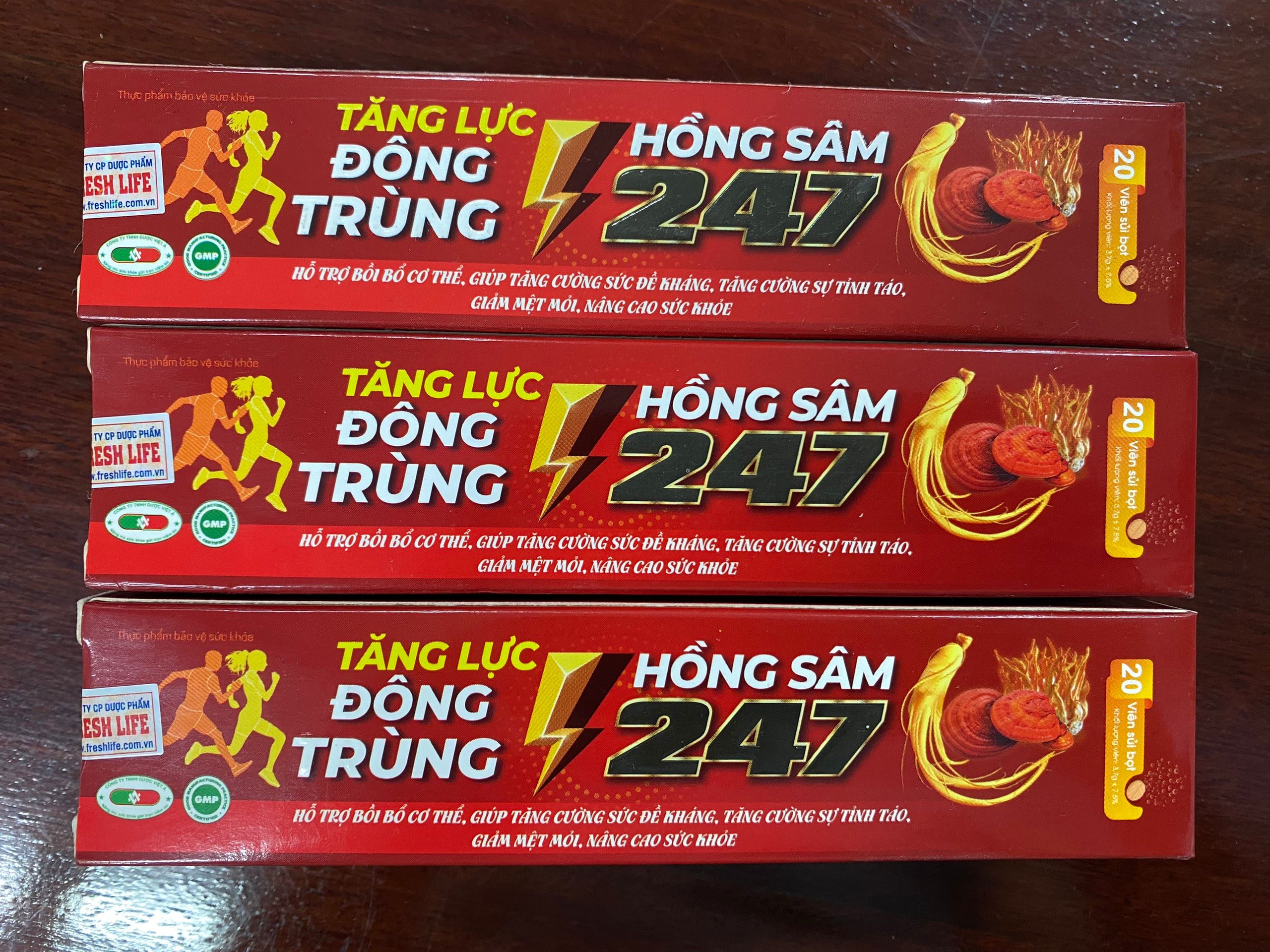 Sủi c tăng lực đông trùng hồng sâm 247