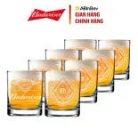 [QUÀ TẶNG KHÔNG BÁN] Combo 8 ly thủy tinh Budweiser 325ml