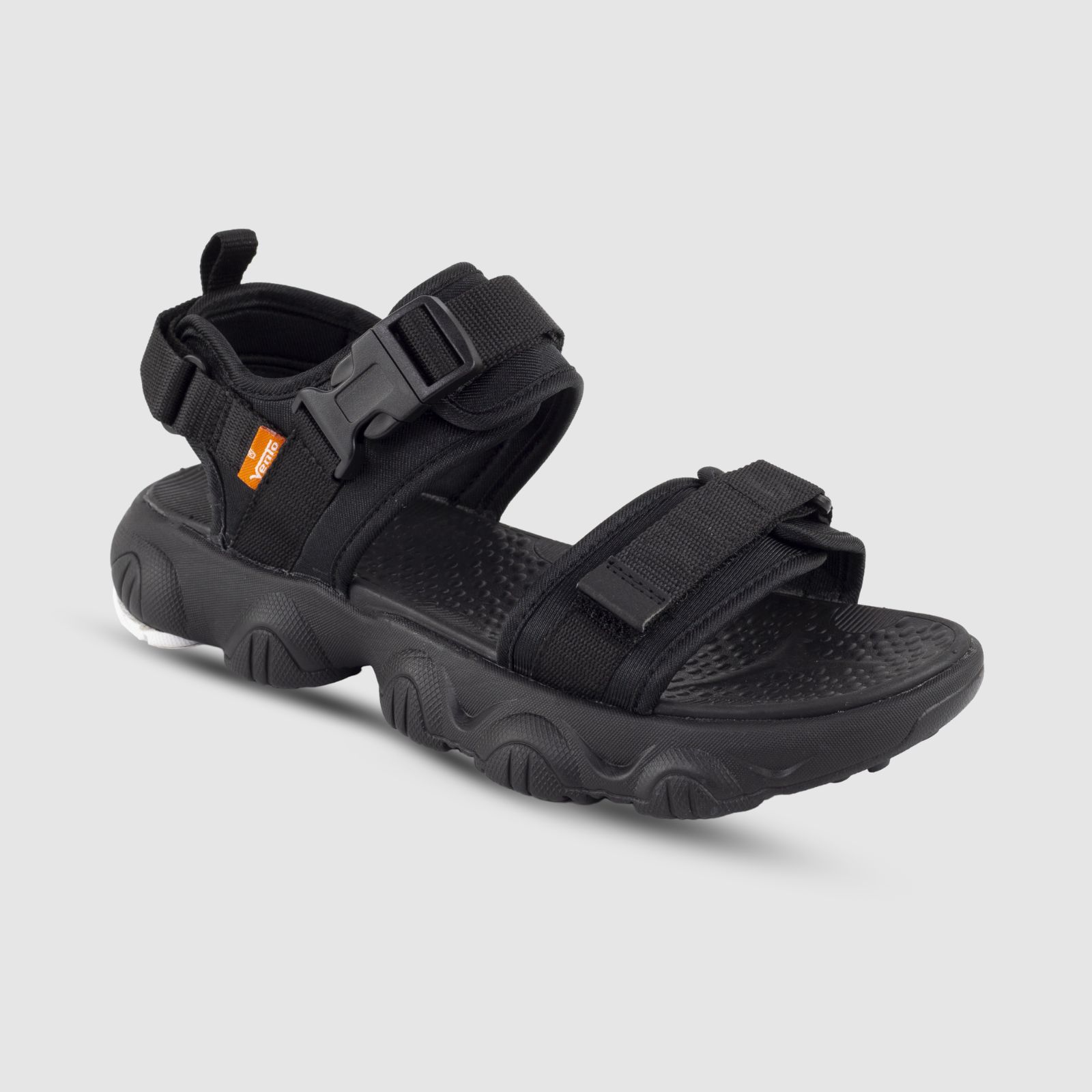 Giày sandal nữ chính hãng hiệu Vento Vesper 2 quai ngang SD09003BB màu đen full