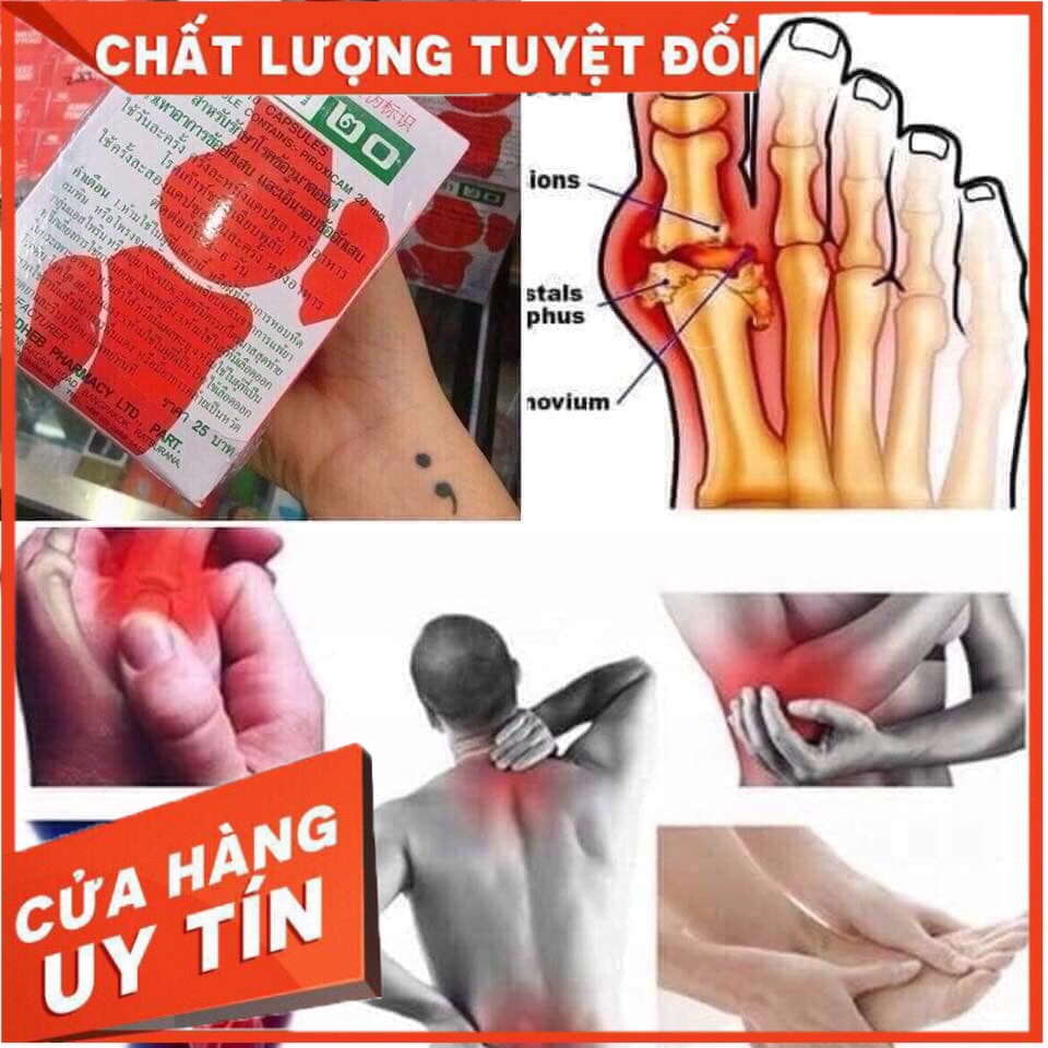 Lốc 12 Hộp Viên UốngViêm khớp Gout Thái Lan Chính Hãng GiảmĐauNhứt Xương Khớp