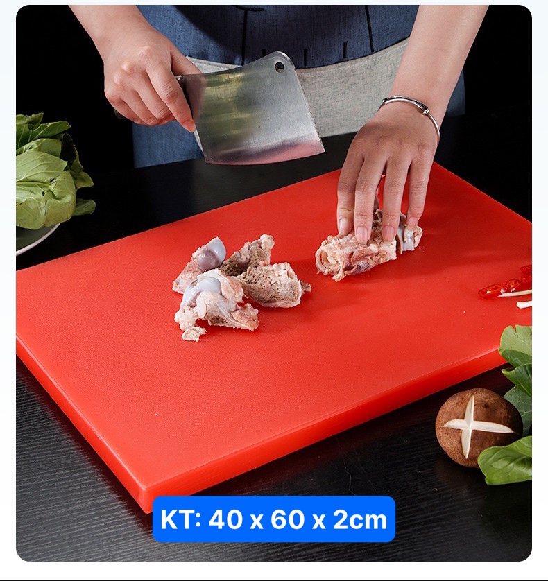 Thớt nhựa công nghiệp chữ nhật -nhiều màu sắc