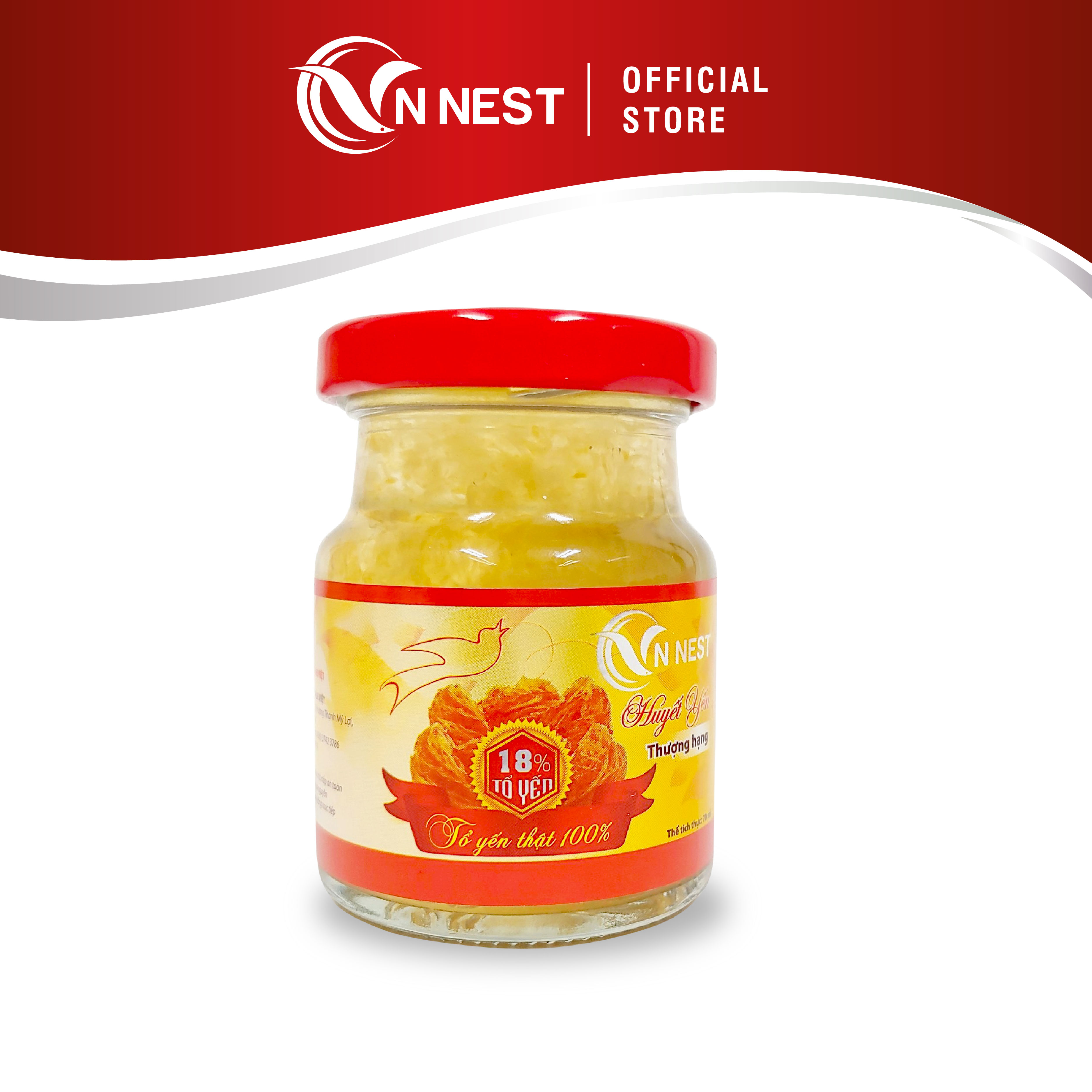 Huyết yến chưng đường phèn vn nest - 1 hũ x 70ml -thương hiệu yến sào vn nest