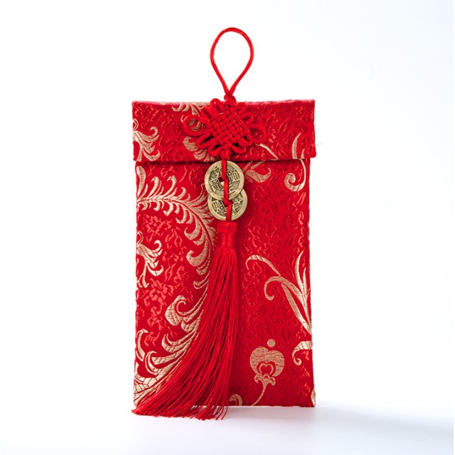 Bao Lì Xì Vải Gấm Nhiều Hoa Văn Cao Cấp Cưới Hỏi Nạp TàiNgày Tết