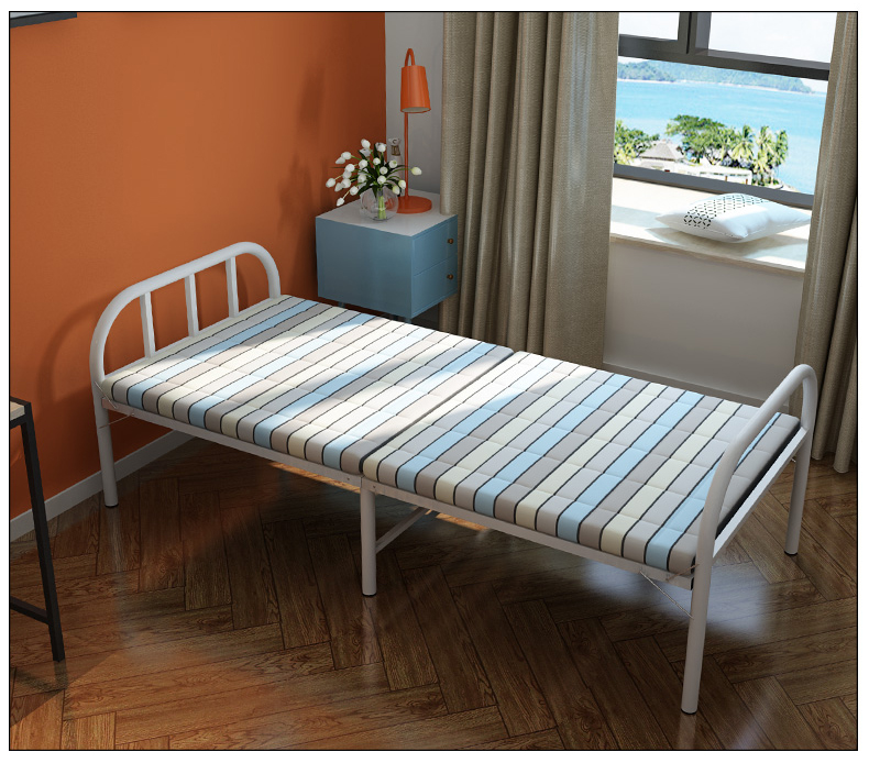 Giường xếp gọn khung thép sẵn đệm 185x75x40cm model mới nhất