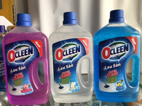 Nước lau sàn ocleen hương sả chanh - hoa trà nhật bản - cherry hoa anh đào 1l