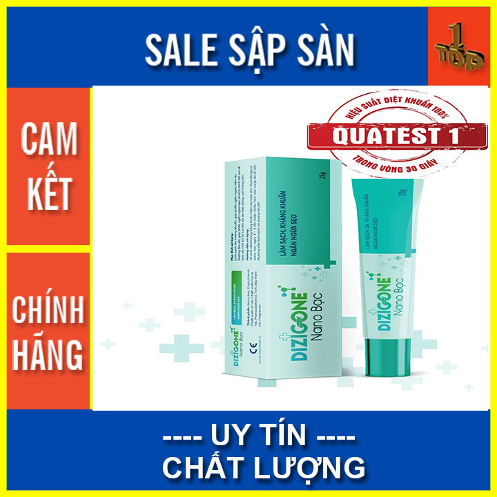 Dizigone Nano Bạc – Kháng khuẩn vượt trội, tái tạo da, ngăn ngừa sẹo, tuyp kem 25gr- top1pharmacy