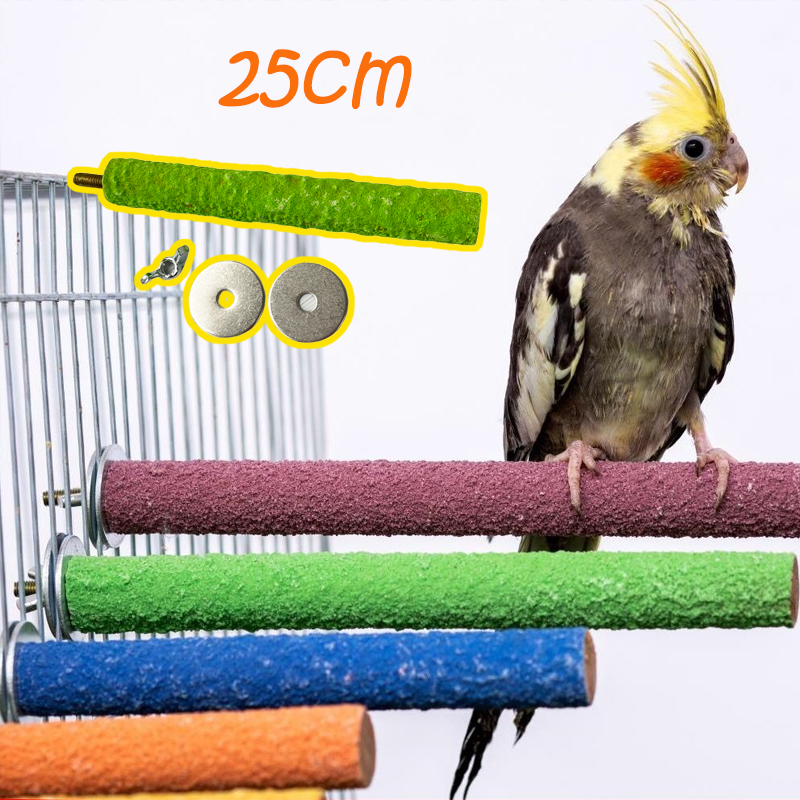 Cầu mài móng cho vẹt 25cm gắn lồng chim, đồ chơi cho chim, vẹt