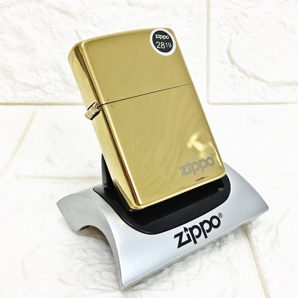 BẬT LỬA ZIPPO MỸ TRƠN BÓNG - RUỘT USA (CÓ TEM ĐỎ VÀ TEM GIÁ ĐÔ) - (XÀI XĂNG) #VÀNG