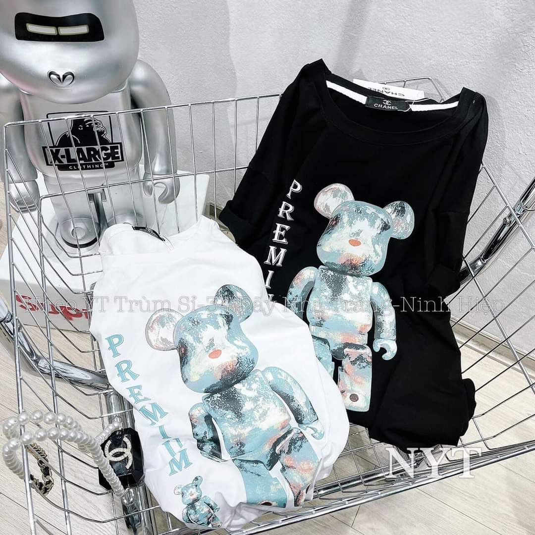 Áo phông nữ hình gấu robot_ hot trend