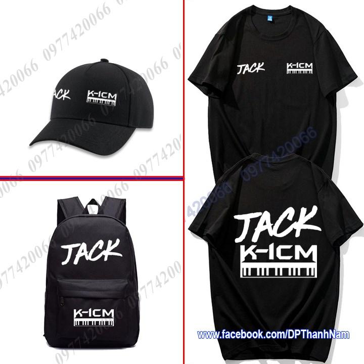 Combo áo K-ICM mũ nón jack & k-icm và balo jack & k-icm có in theo yêu cầu