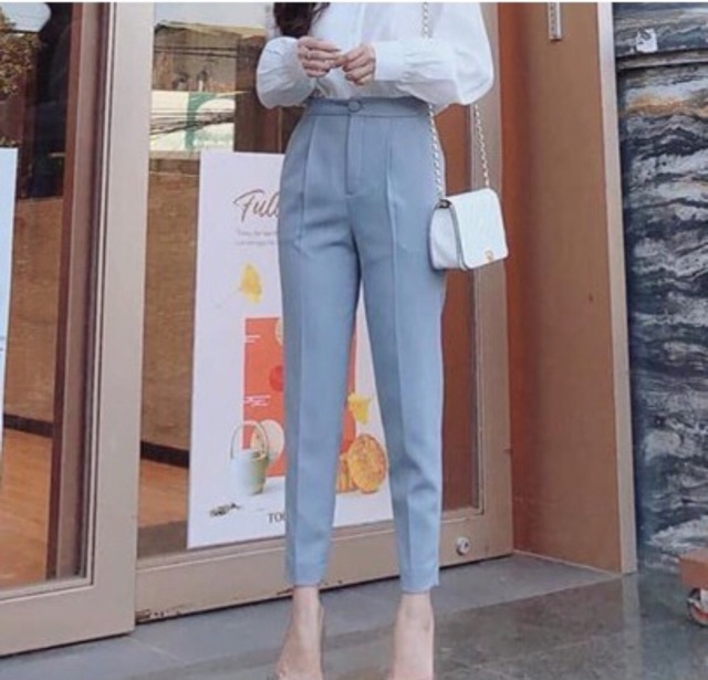 Quần tây nữ dáng baggy đẹp phom đẹp