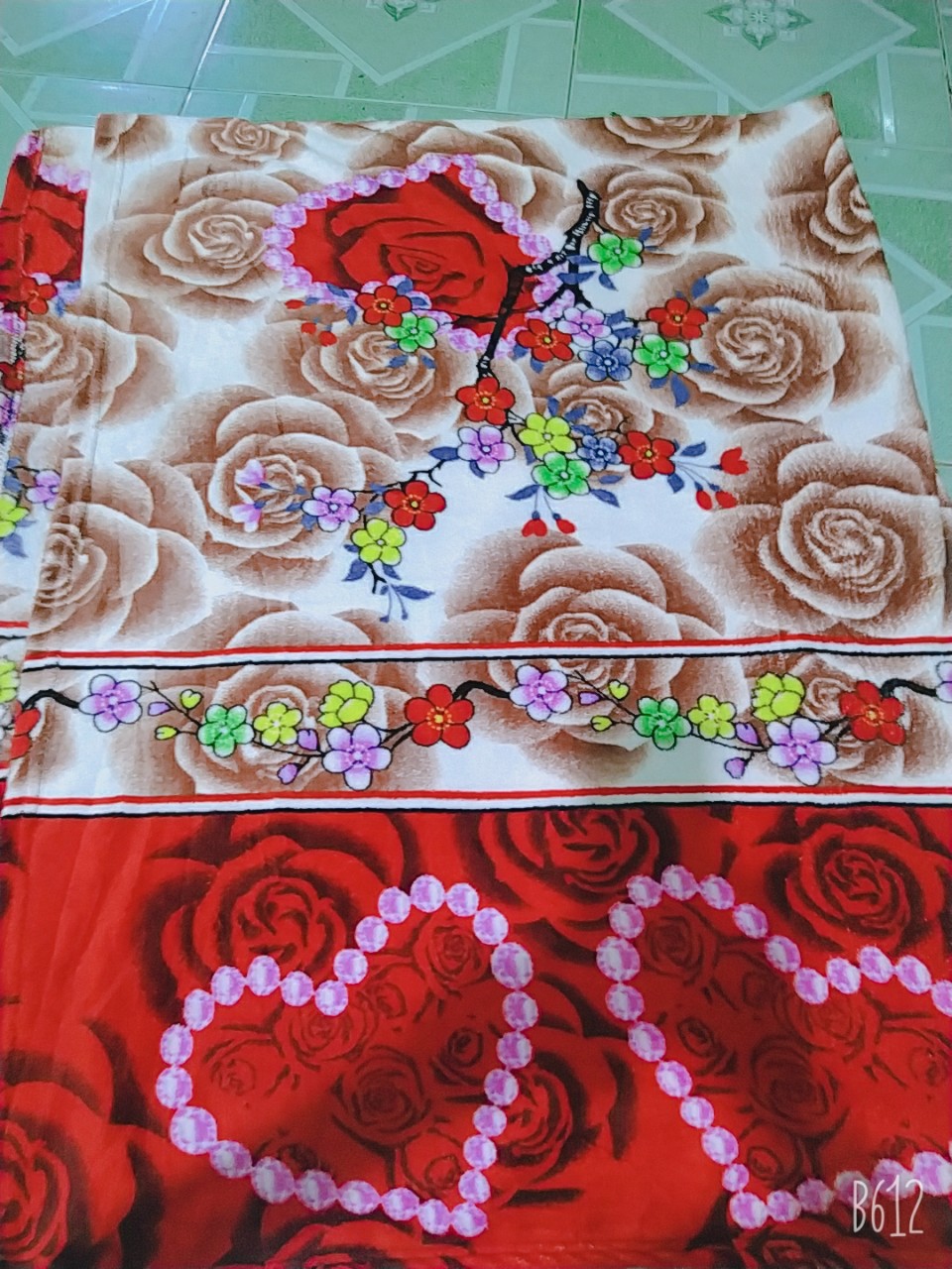 Mền tuyết nhung cao cấp khổ 2m1x 1m8 màu họa tiết ngẫu nhiên
