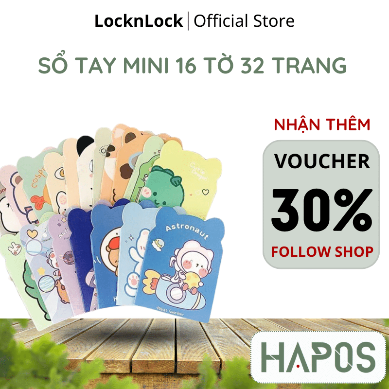 Sổ tay cá nhân mini/ sổ noted 32 trang - hapos official