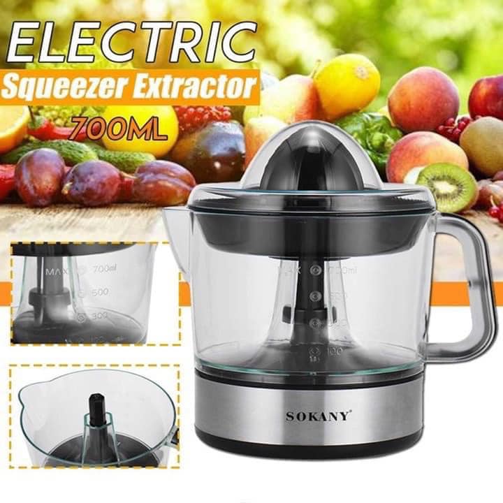 Máy vắt Cam chạy điện ngăn hạt và xác cam hiệu quả SOKANY