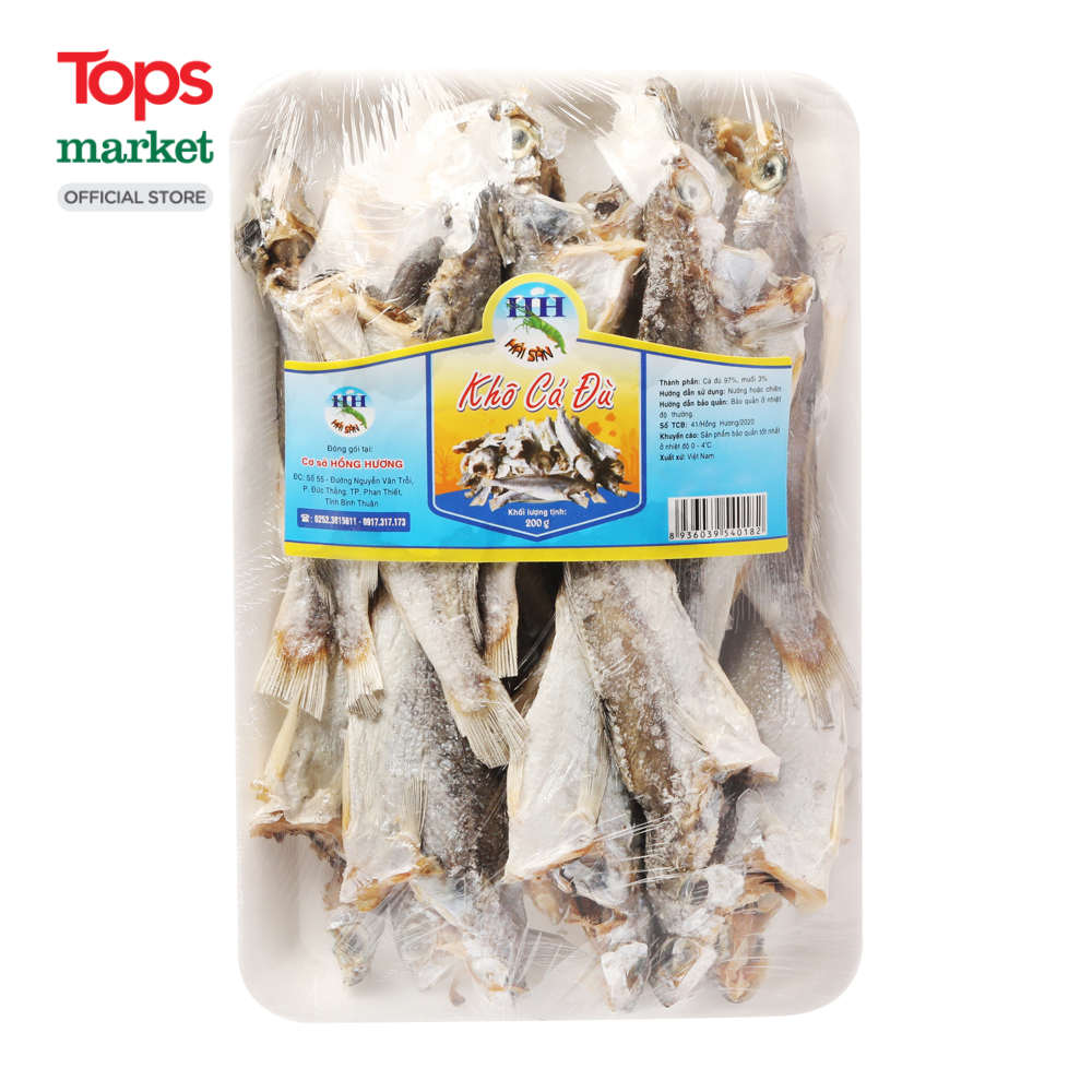 Khô cá đù hồng hương 200g - siêu thị tops market