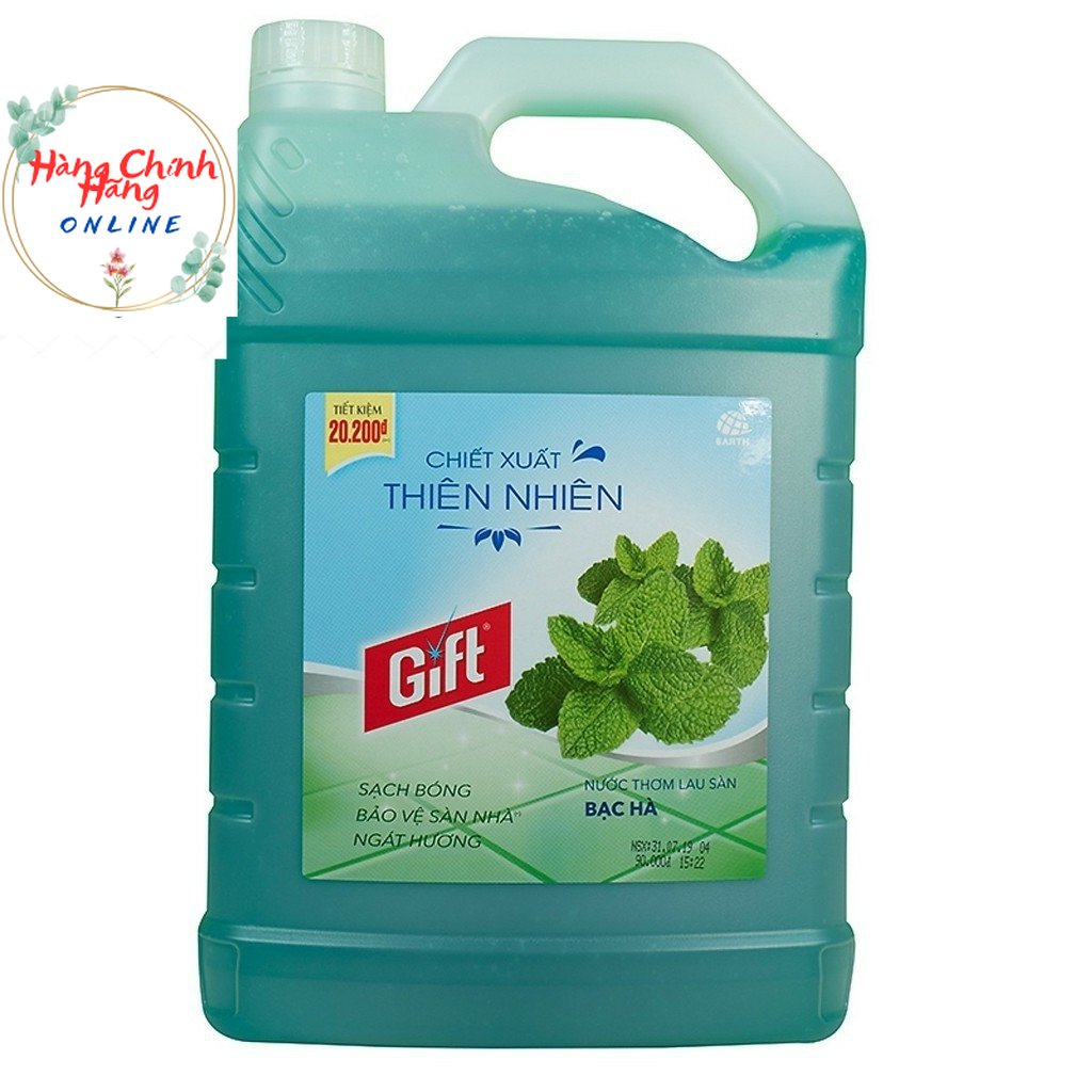 Nước lau sàn gift 3,8kg hương bạc hà lily baby