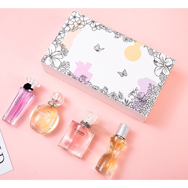 Bộ quà tặng nước hoa nữ cao cấp, set quà tặng valentine, quà tặng sinh nhật bạn gái, quà tặng 8/3, 20/10 sang trọng