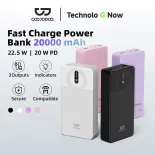Sạc dự phòng GOOJODOQ 22.5W - 20000mAh Power Bank  Sạc nhanh USB-Bảo hành chính hãng