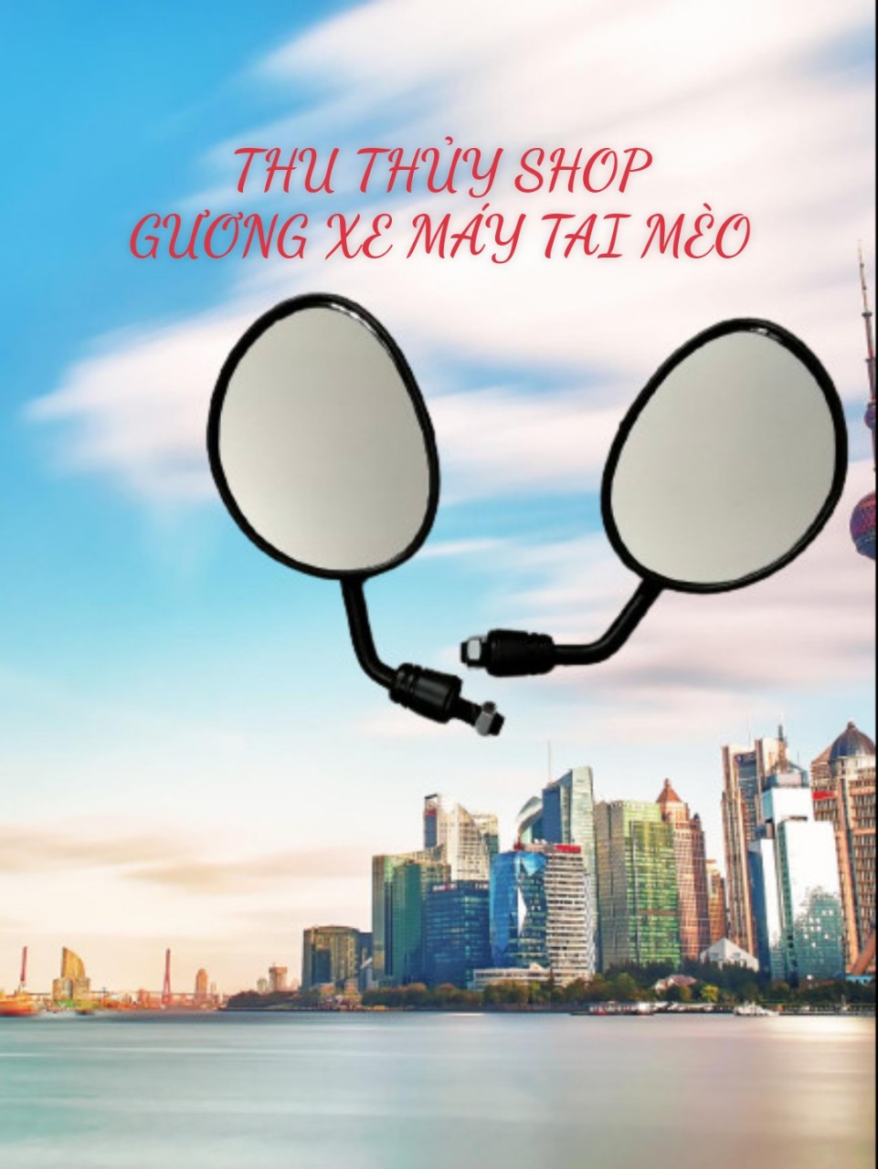 Gương xe máy tai mèo, gương chiếu hậu