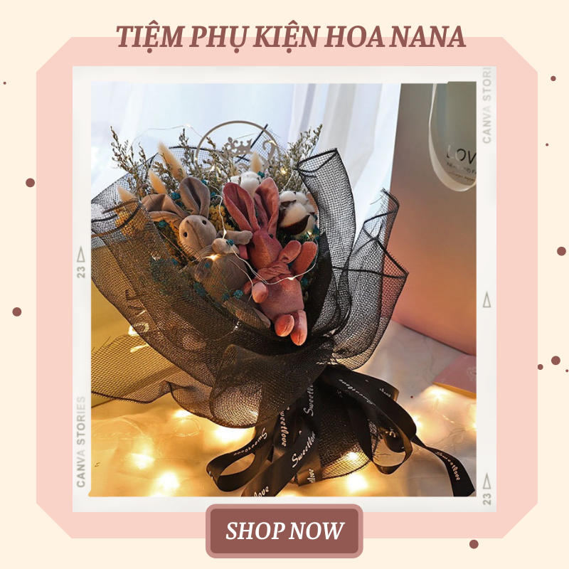 Lưới thô cứng gói hoa, cuộn 50cm*9.1m, sang trọng - sắc nét, hàng loại 1