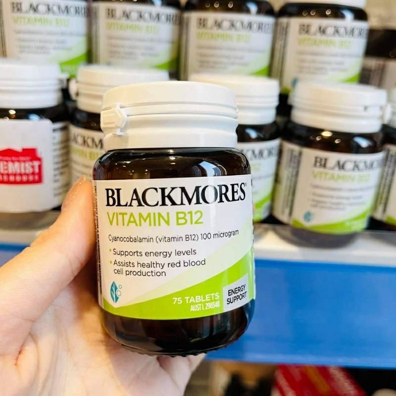 Blackmores Vitamin B12 Tăng Cường Năng Lượng 75 Viên Chuẩn Úc