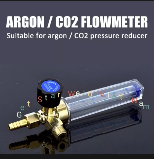 Cột đo điều chỉnh lưu lượng khí ra argon - co2