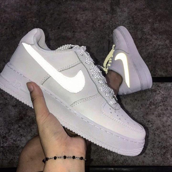 [HCM]Giày Trắng Nam Nữ AirForce Phản Quang Chất Cực Đẹp Mẫu 2022
