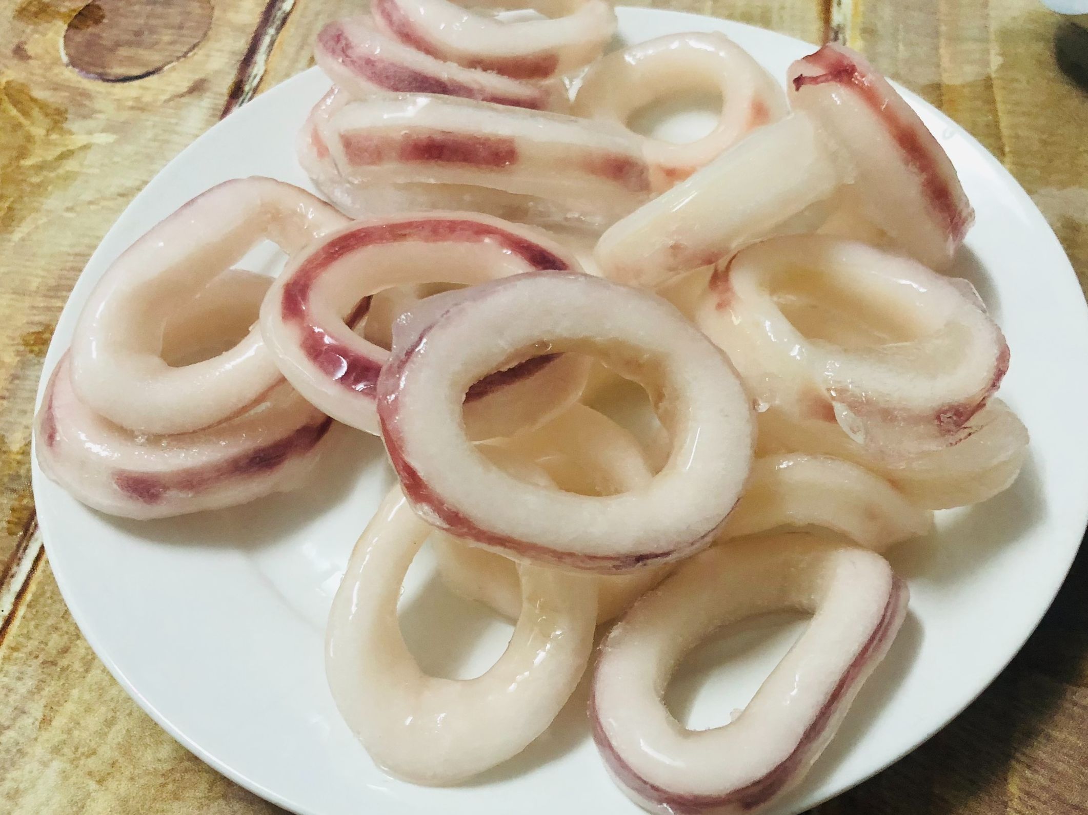 1Kg Mực Ống Cắt Khoanh Đ.ông lạnh