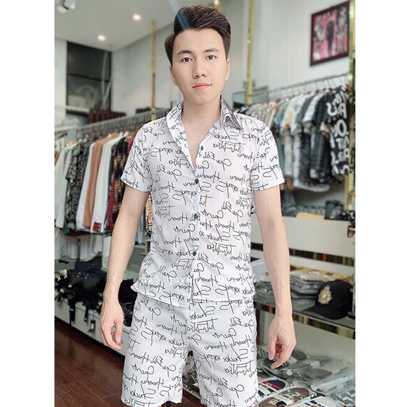 ❤ SIÊU PHẨM ❤ Bộ Quần Áo Pizama Nam Chất Liệu Kate Thái Cực Hot ST54