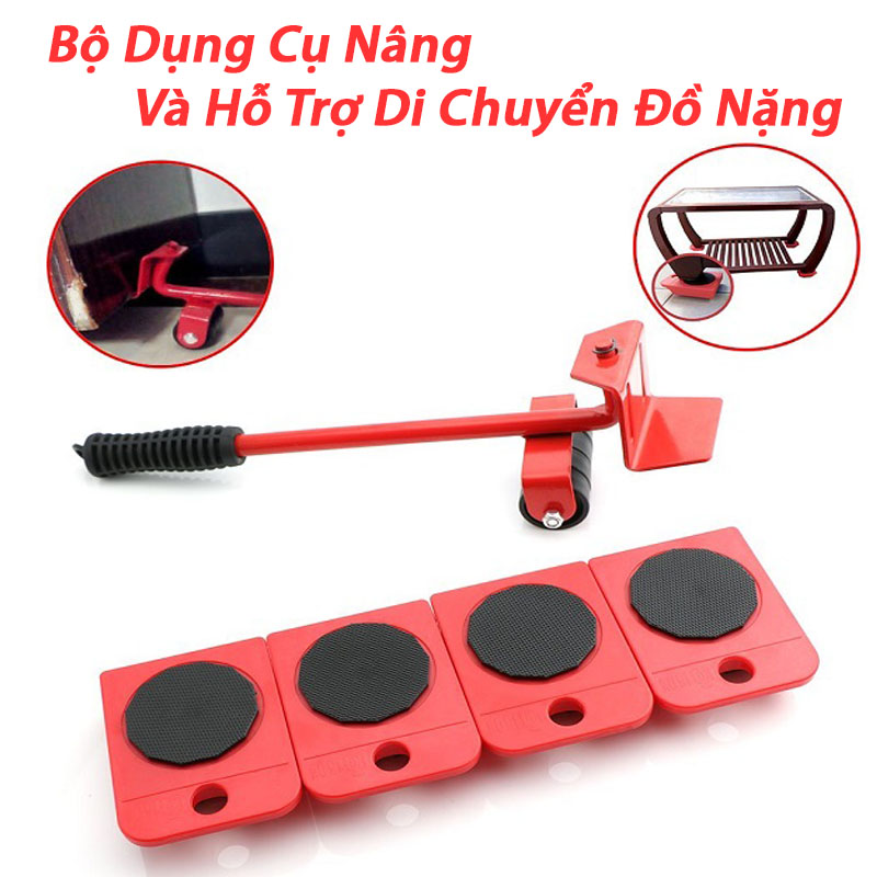 Bộ dụng cụ nâng và di chuyển đồ vật nặng - chất liệu cao cấp siêu bền - chịu được sức nặng tốt - nhỏ gọn - dễ sử dụng - di chuyển đồ đạc nặng một cách dễ dàng & nhanh chóng.