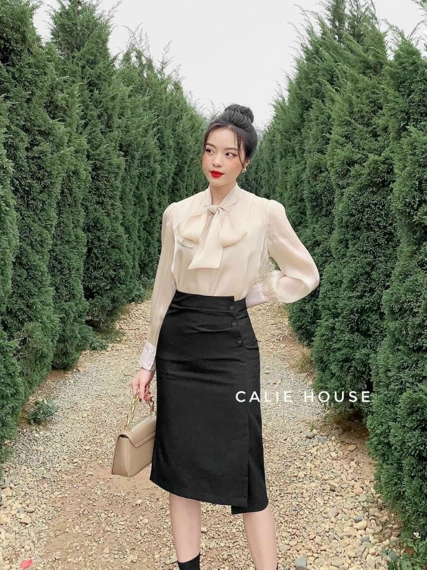 [HCM]ÁO SƠ MI NỮ VẢI TƠ SỐNG SIU ĐẸP