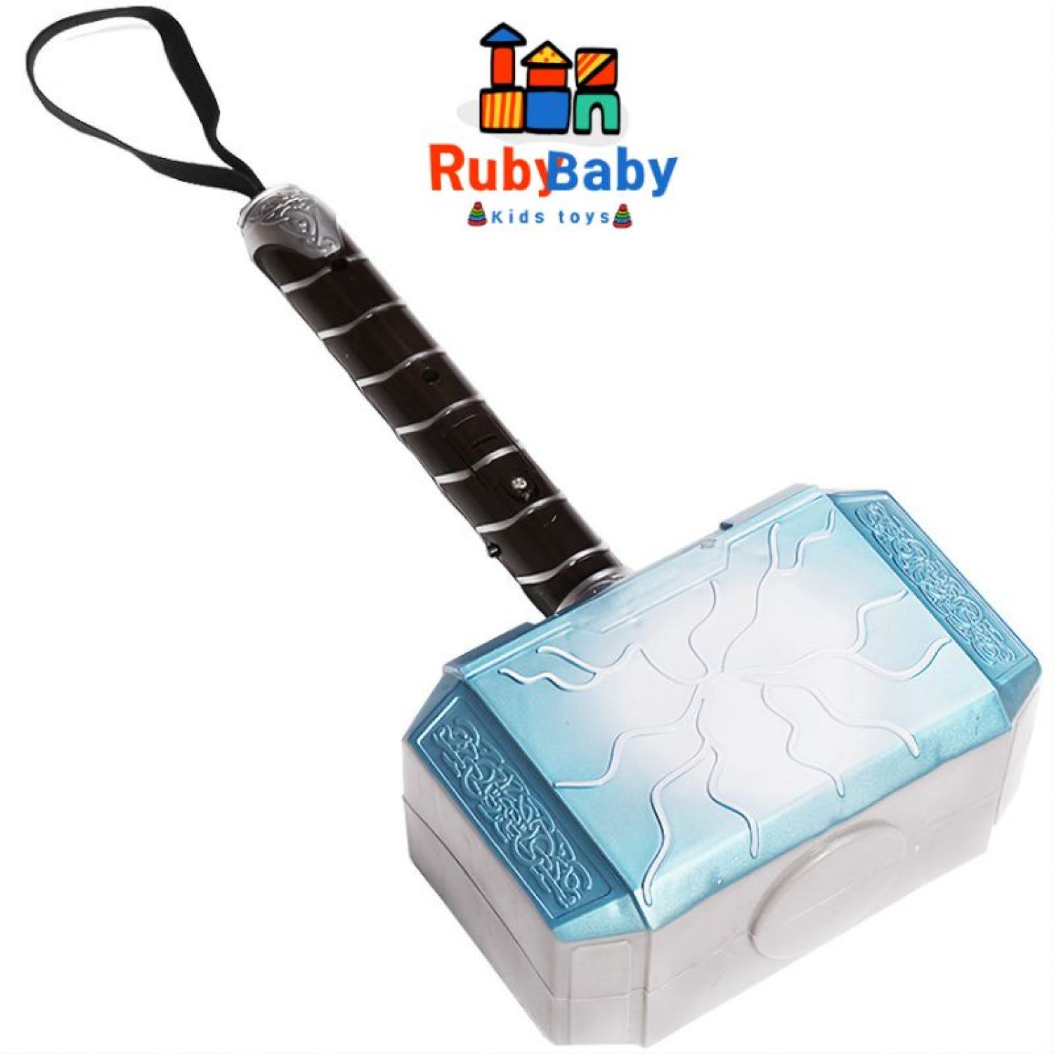 Búa Mjolnir đồ chơi của Thor bản mini có đèn nhạc cho bé, đồ chơi trẻ em