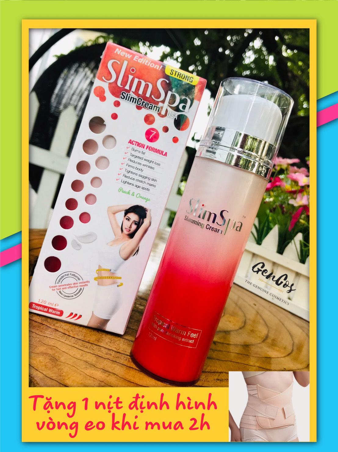 Kem tan mỡ hỗ trợ săn chắc da slimspa tropical warm slim 120ml