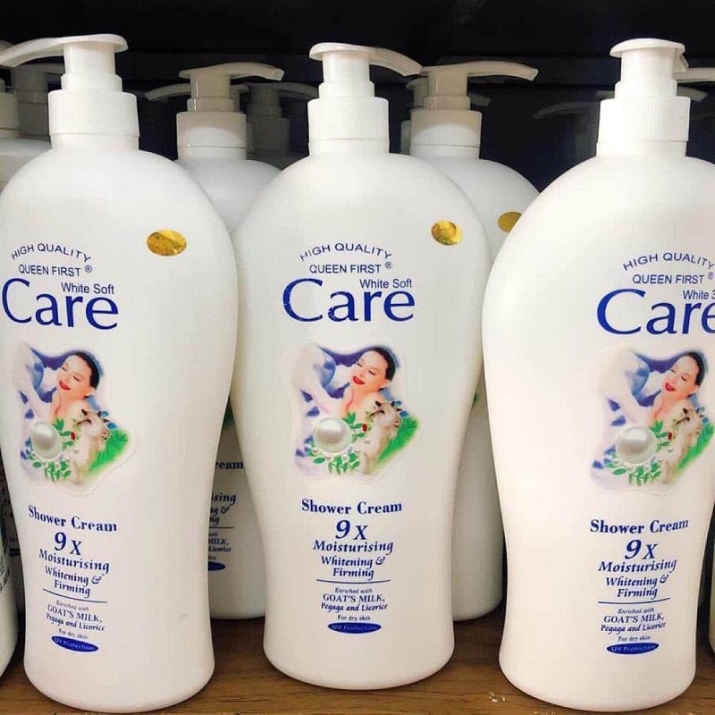 Combo 3 chai sữa tắm dê white care trắng mịn thơm lâu 1200ml - sữa tắm dê thái lan cao cấp chai lớn dưỡng ẩm, an toàn cho da