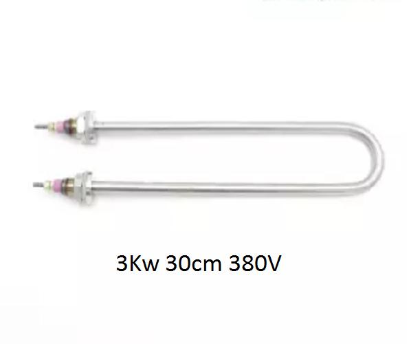 Điện trở nhiệt Thanh nhiệt đun nước Điện trở đun nước Inox chữ U đơn công suât 3kw 4kw 5kw chiều dài 30cm điện áp 220V 380V