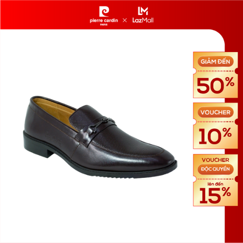 Giày tây lười nam Pierre Cardin da bò thật, đế cao su chống trượt, thiết kế hiện đại sang trọng - PCMFWL 780