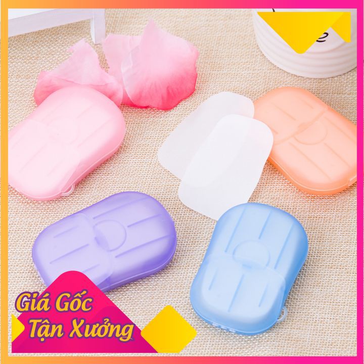 [HCM][ SIÊU HOT ] Xà Phòng Giấy Khô Bỏ Túi Khi Đi Du Lịch - Xà Phòng Giấy Tiện Dụng 6441