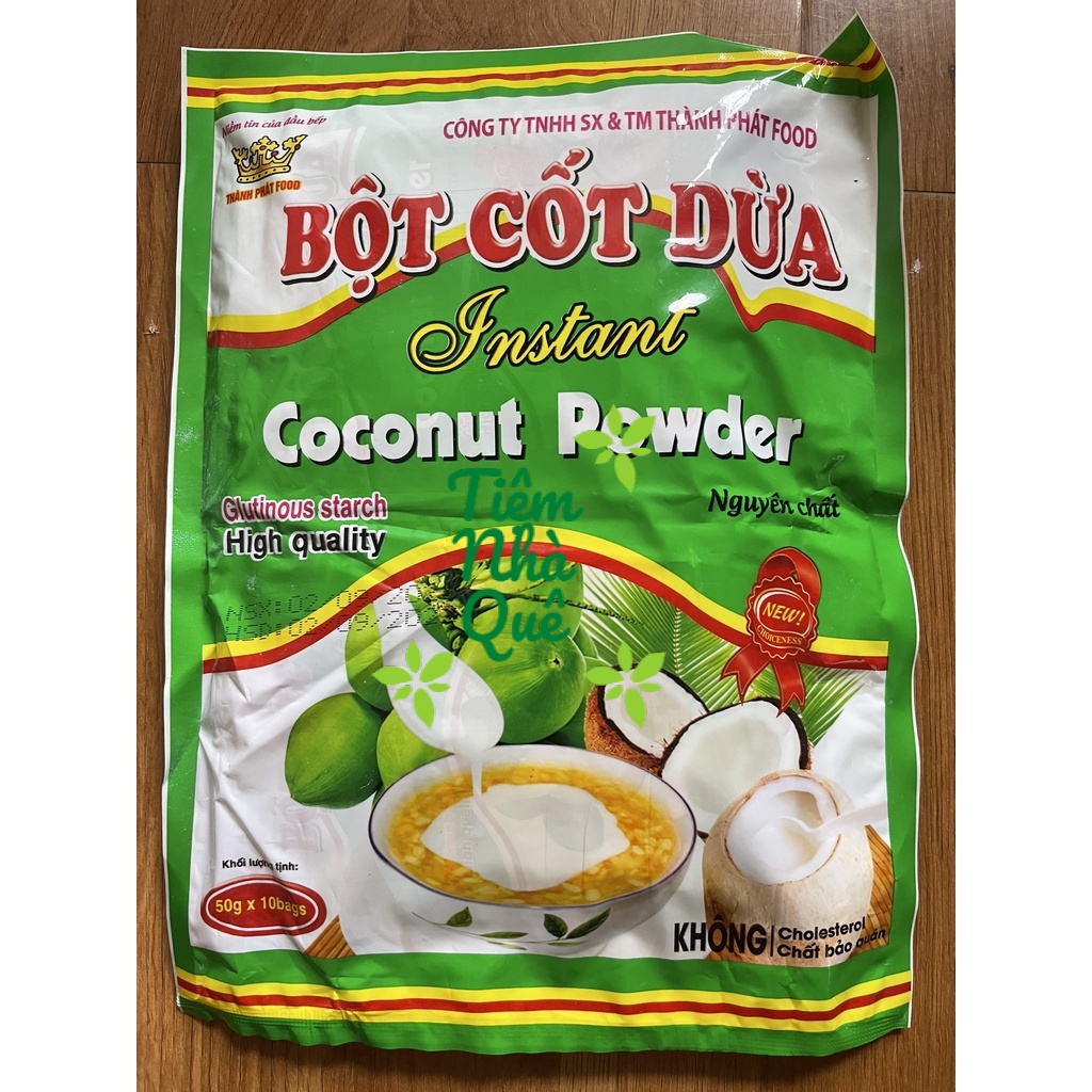 Bột Cốt Dừa nguyên chất không đường gói 50gr - Tiệm Nhà Quê 77