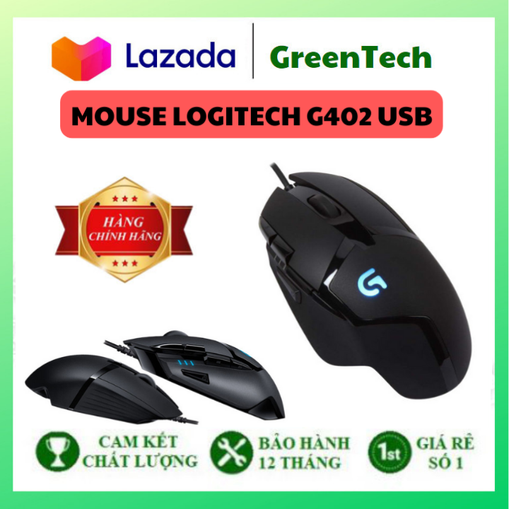 Chuột mouse logitech g402 usb-chuột chơi game logitech g402-chuột chơi game mạnh mẽ, mượt mà-mouse logitech g402 usb black. bảo hành uy tín. lỗi 1 đổi 1
