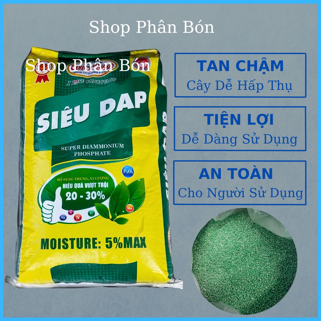 Phân dap cao cấp cho mọi cây trồng và hoa màu
