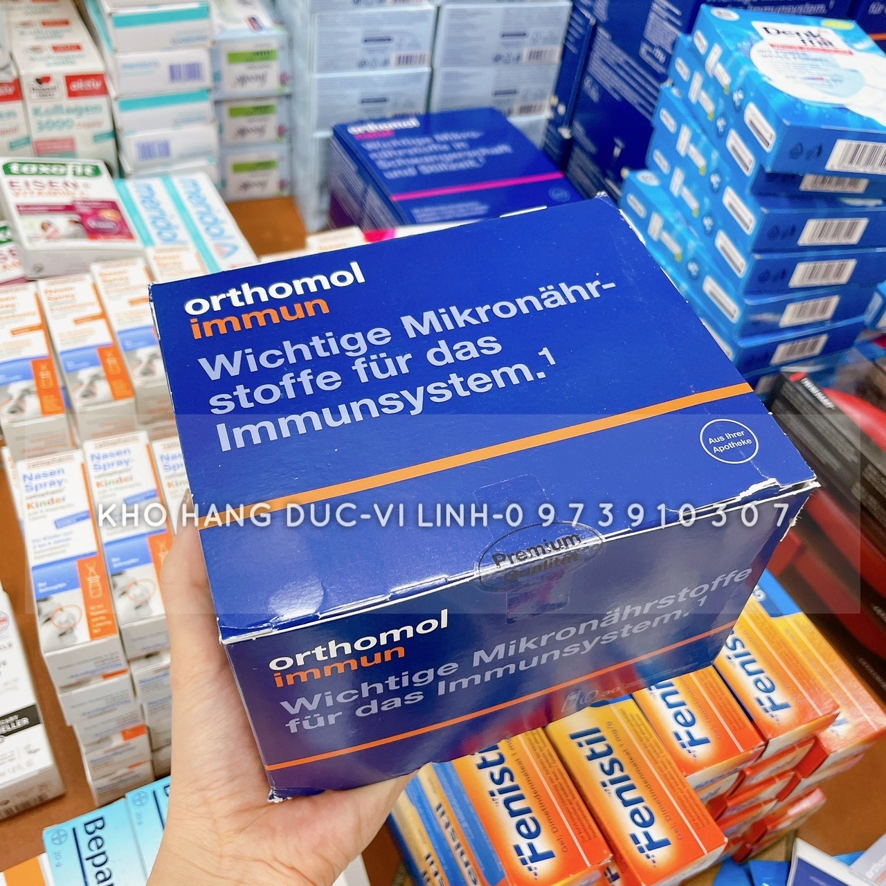 Tăng cường hệ miễn dịch orthomol immun nội địa đức - 30 ống*20ml + 2 viên uống