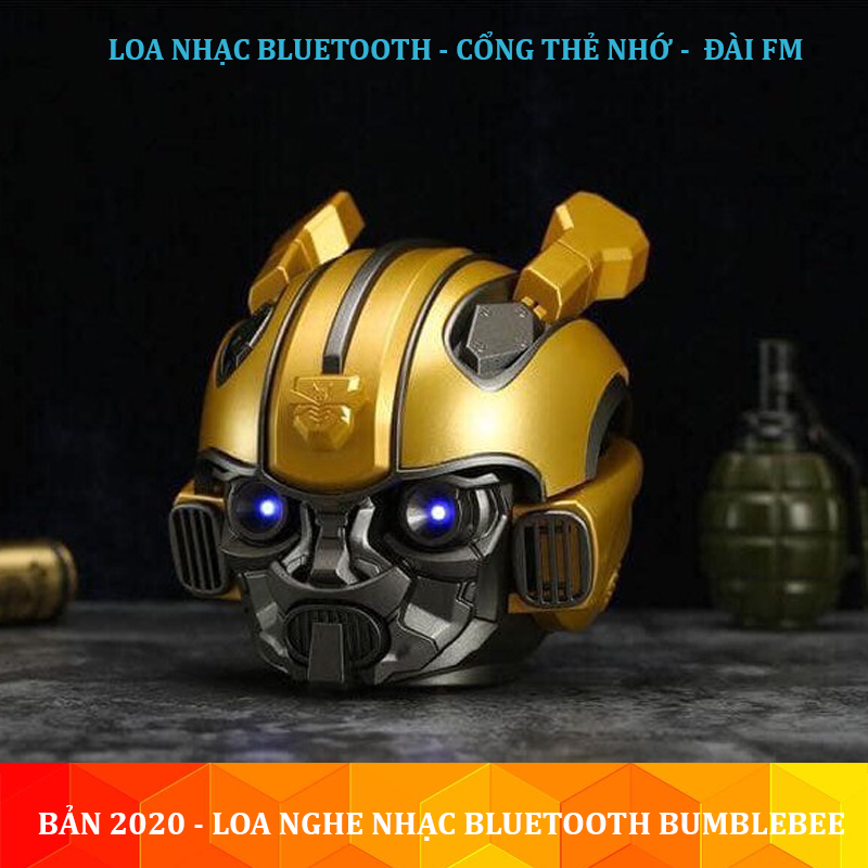 Loa Bumblebee , Loa Bluetooth Bumblebee - TÍch hợp cổng đọc thẻ nhớ, nghe FM -loa bluetooth hình đầu siêu nhân, loa bumblebee dạng mũ,loa bluetooth bumble bee