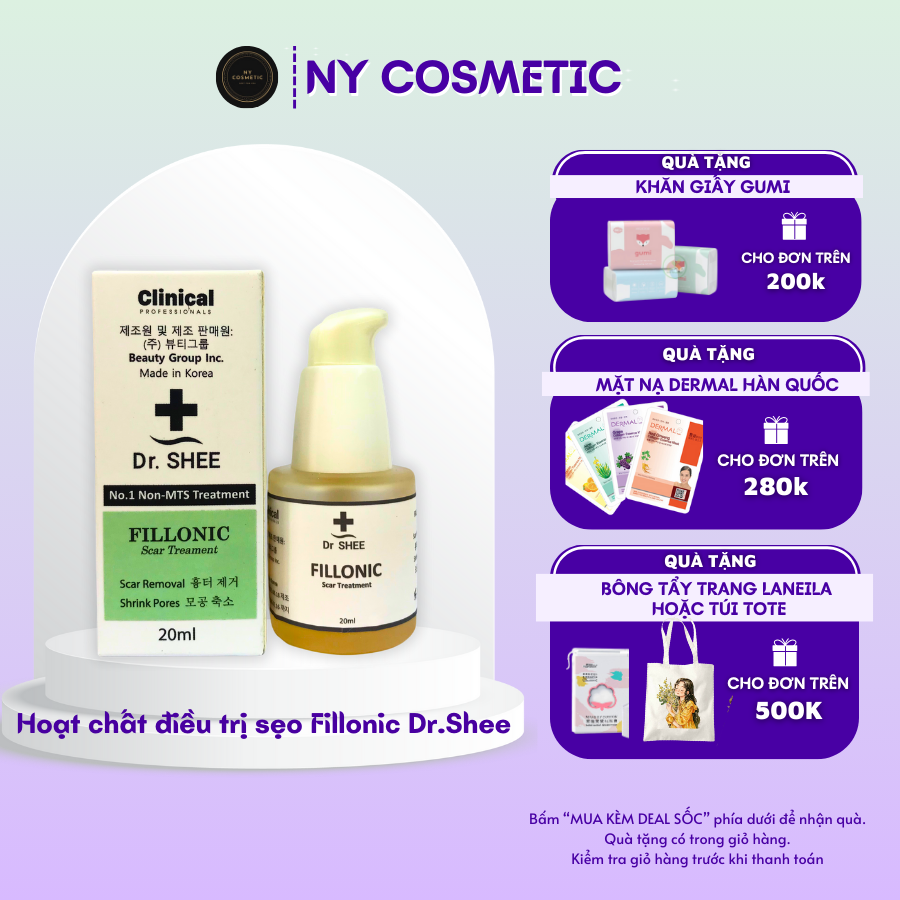 FILLONIC lấp đầy sẹo rỗ, thu nhỏ lỗ chân lông