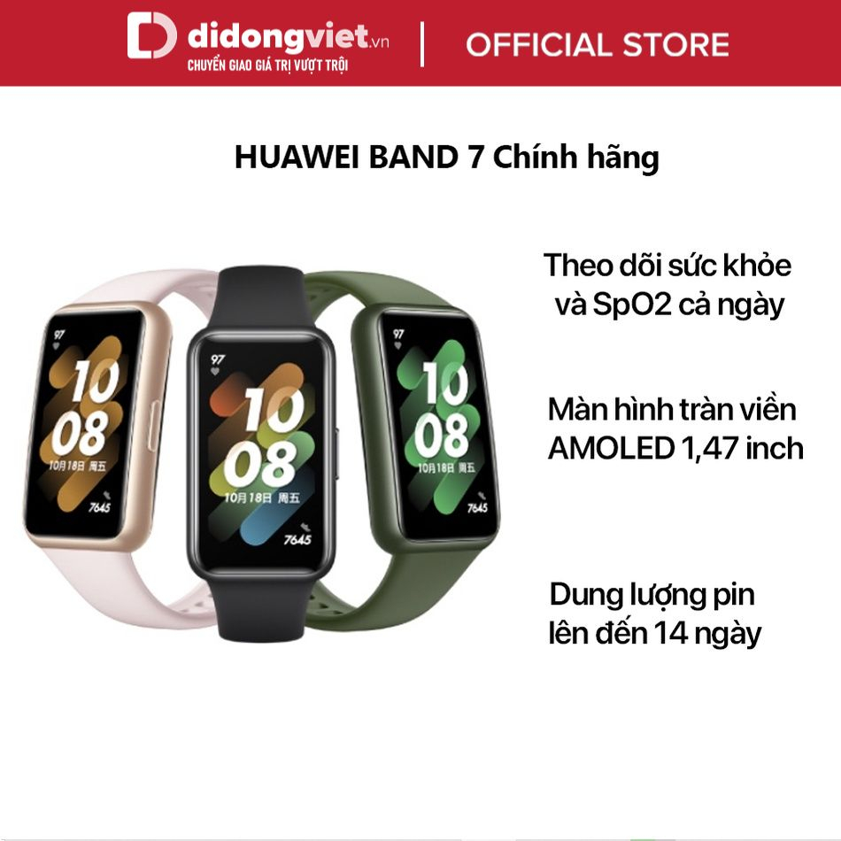 Vòng đeo tay thông minh Huawei Band 7 Chính Hãng