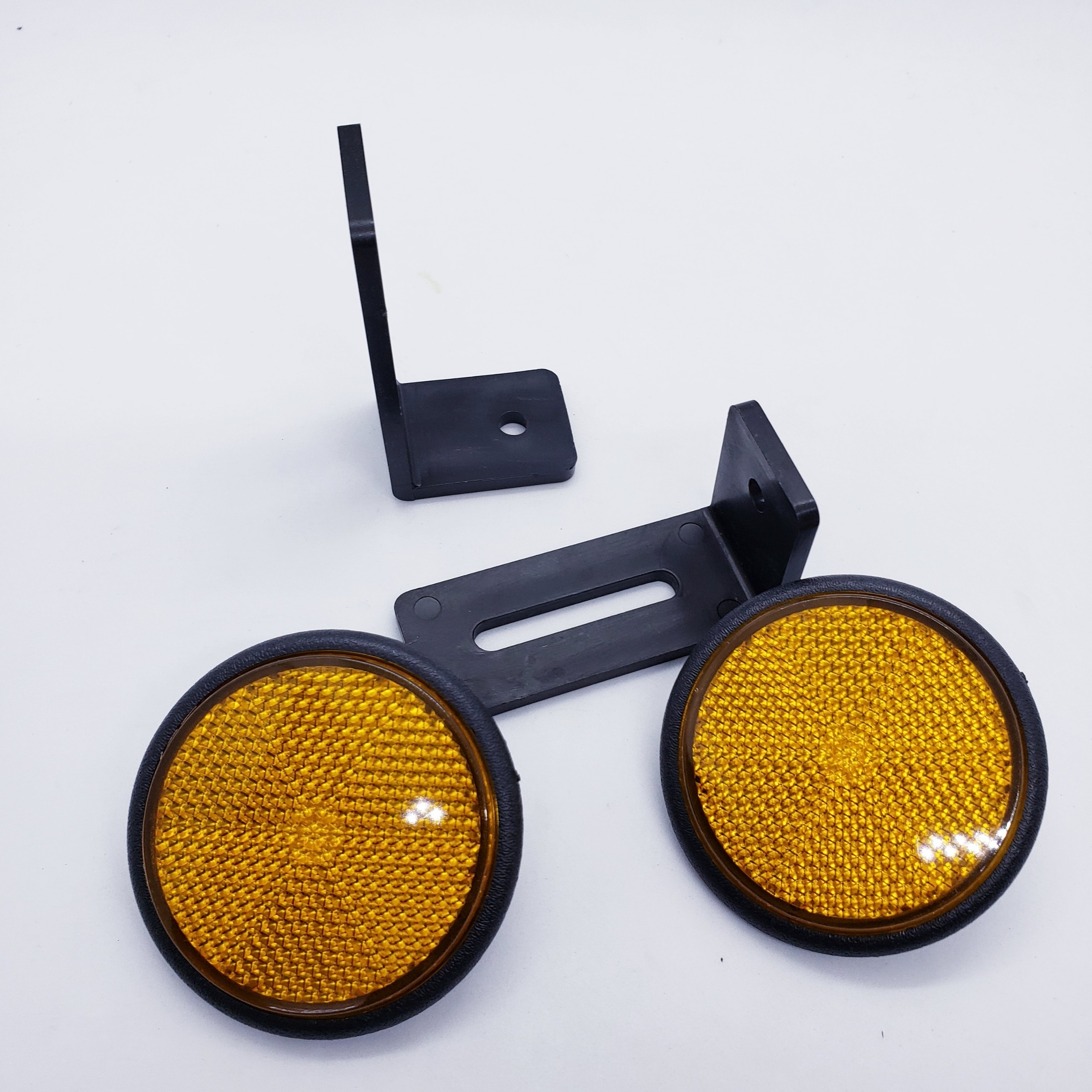 Mắt mèo phản quang gắn sau biển số đồ chơi xe máy wave sirius exciter winner..., màu vàng, XEHAY 68