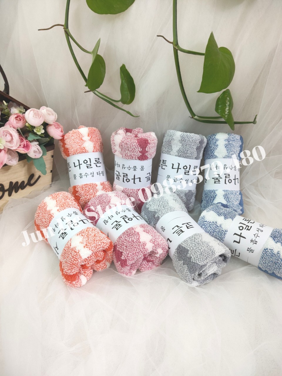 Khăn mặt lông cừu họa tiết cây thông size 30x50 cm ♥️ SIÊU THẤM HÚT, MỀM MỊN